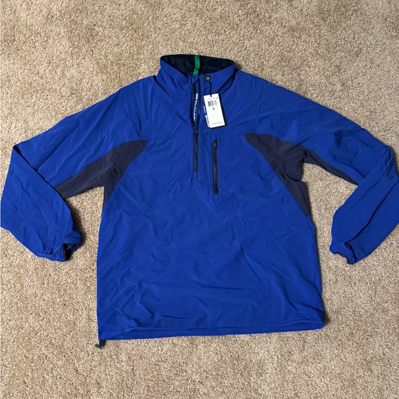 New Men's RLX Ralph Lauren Stretch Water Repellent Golf 1/2 Zip Pullover Size M
